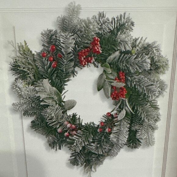 Ashland DIY Wreath Kit Snowy Red Berry Mix. Easy Instructions on back of box.NEW - Picture 2 of 8